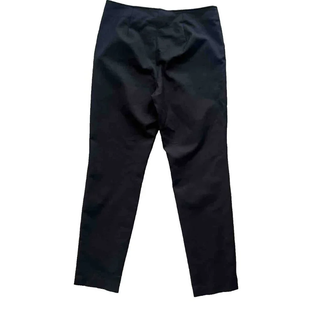 Emerson Rose Women's Black Knit Twill Woven Ankle Slim Pants Trousers Size 4 - Picture 12 of 14